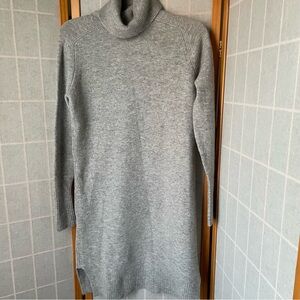J. Crew Soft Heather Gray Merino Wool Alpaca Sweater Dress, XXS